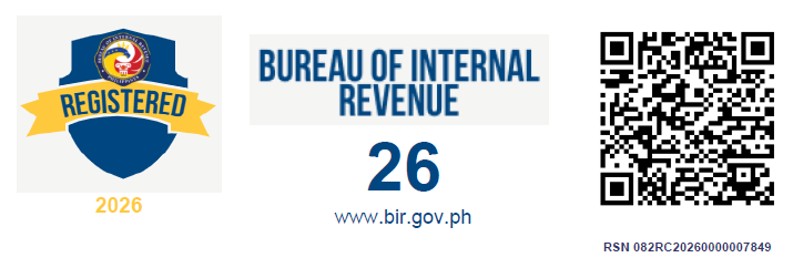 Official BIR Registration Seal Badge and QR code for INVGEN